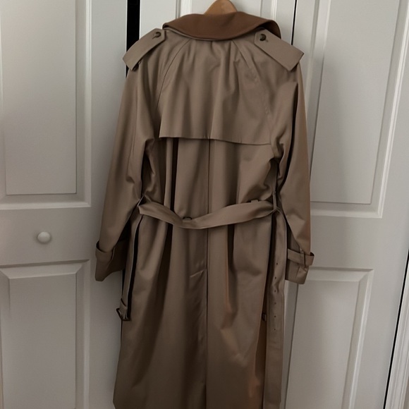 Burberry Vintage DBL Breasted Trench Wool/Cashmere Zip Lining Belt 40R - Picture 4 of 16